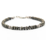3 Doors Down Pyrite And Skull Double Wrap Bracelet  - Rocktonica Jewellery London