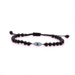 Mat Onyx Evil Eye Mini Bracelet
